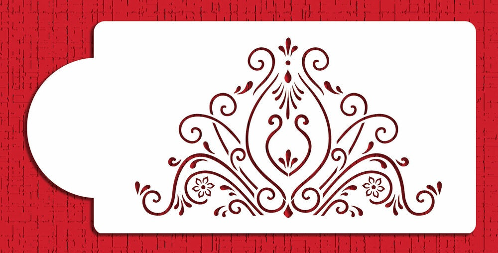 Princess Lace Cake Side Stencil