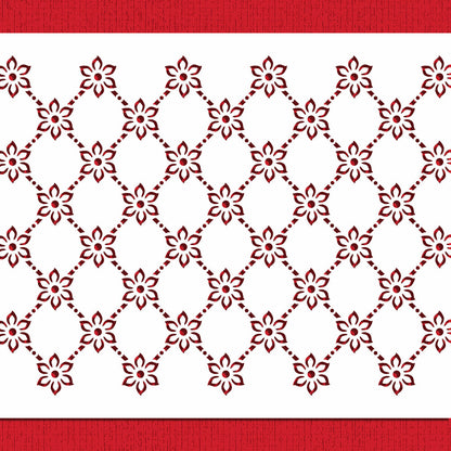 Princess Lace Cake Tier Side Stencil