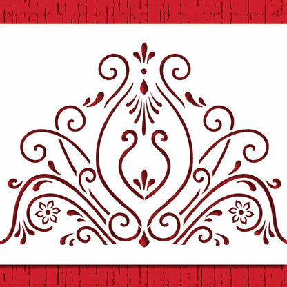 Princess Lace Cake Side Stencil