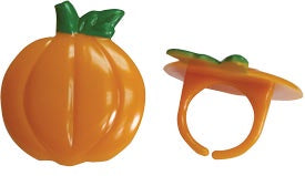 Halloween/Thanksgiving Pumpkin Cupcake Rings - 12 Rings