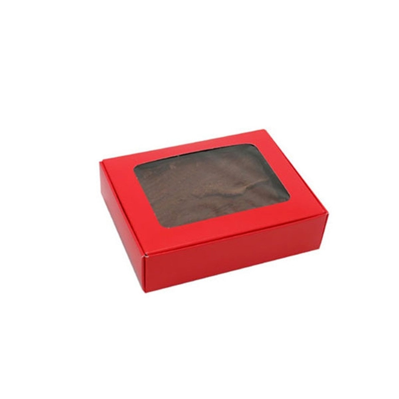 Red Candy Box with Window, 4.5x3.5, 1 Piece Folding Box