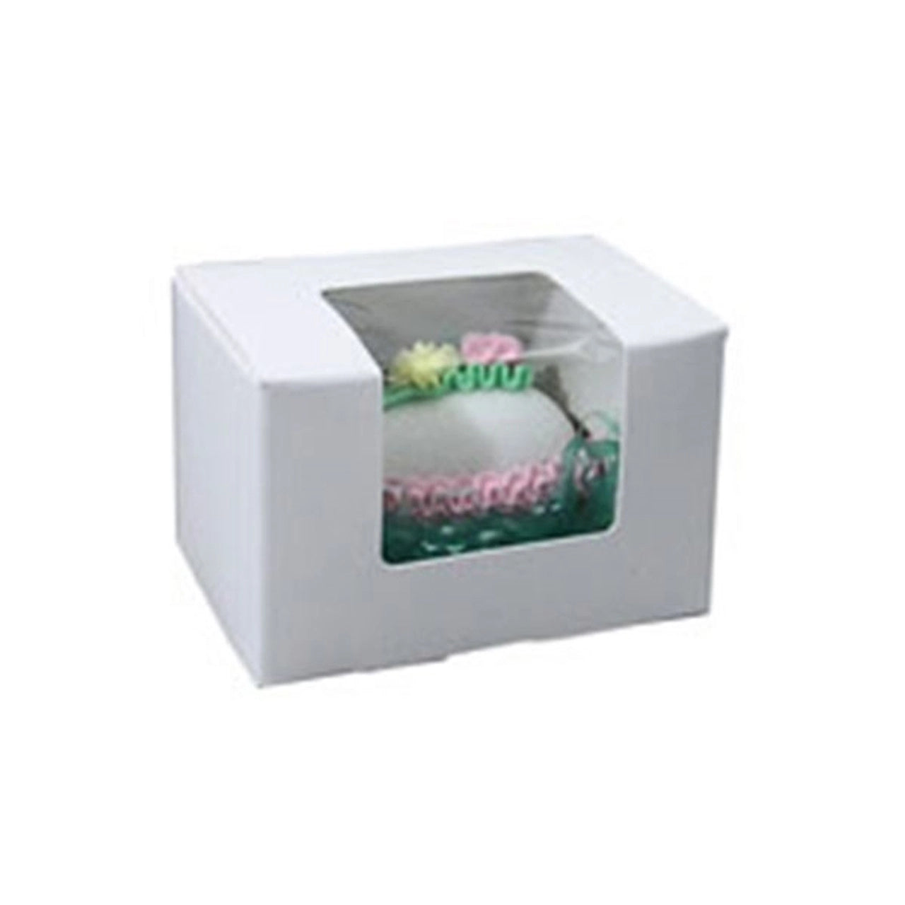 White, Easter Egg Candy Box, Quarter (.25) LB, 1 Piece Folding Box