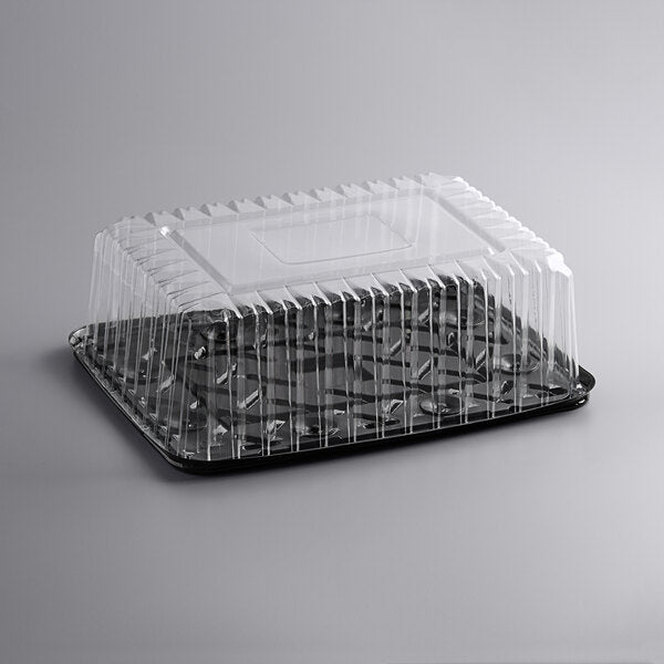 Quarter Sheet Plastic Cake Carrier / Dome