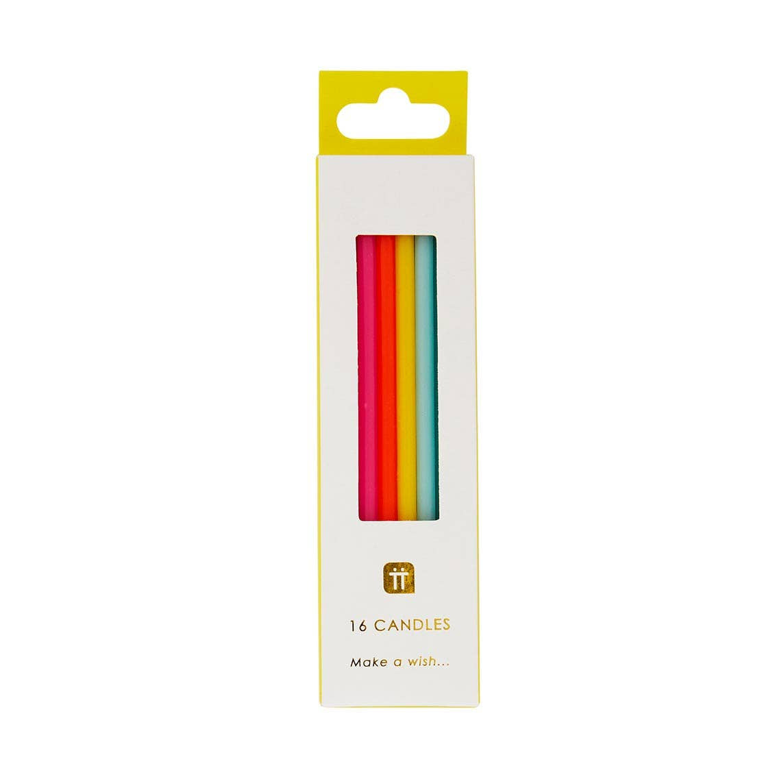 Bright Rainbow Birthday Candles