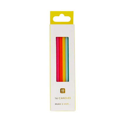 Bright Rainbow Birthday Candles
