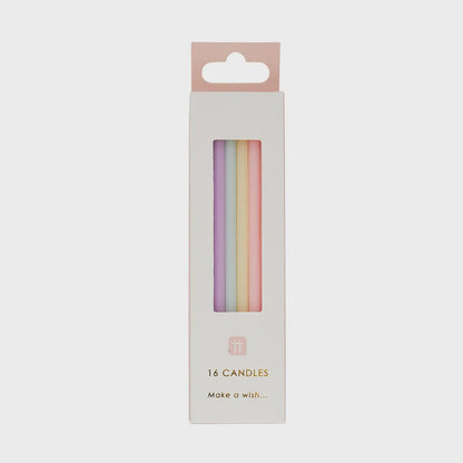Pastel Rainbow Birthday Candles