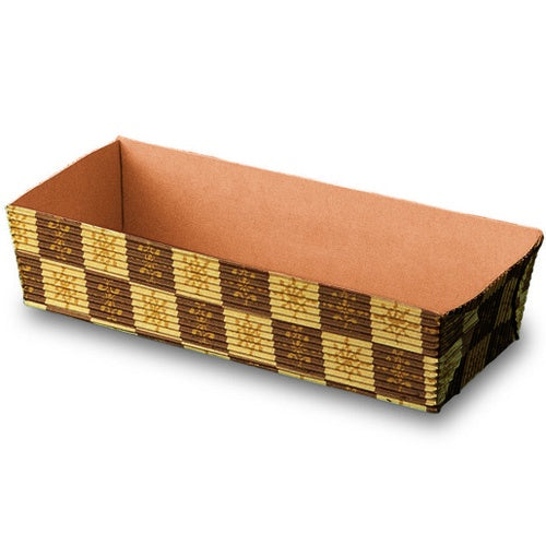 Brown & Cream Patterned Disposable Loaf Pan - 7x3 Inch