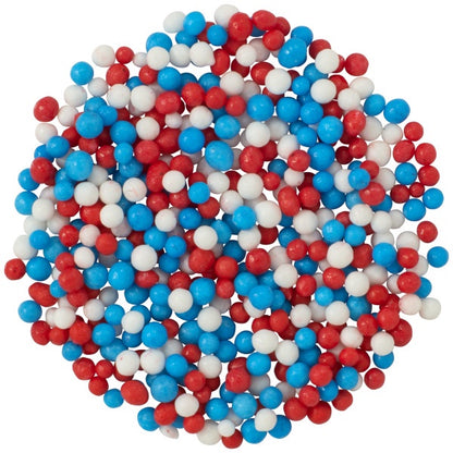 Red, White and Blue Nonpareils, 4oz