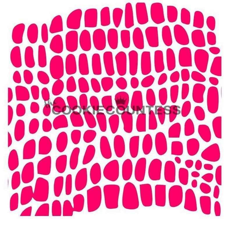Reptile Skin Pattern Stencil