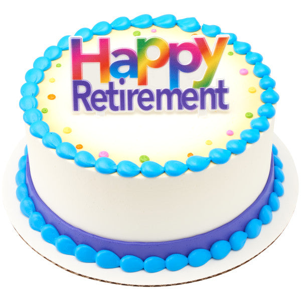 Happy Retirement Cake Topper