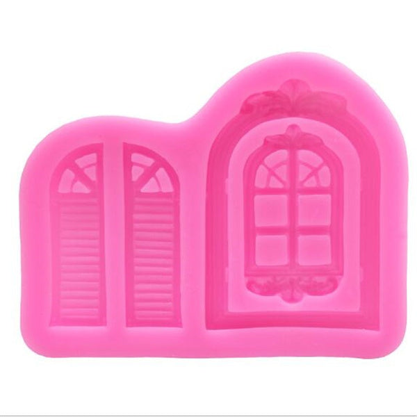 Vintage Window with Shutters Silicone Mold