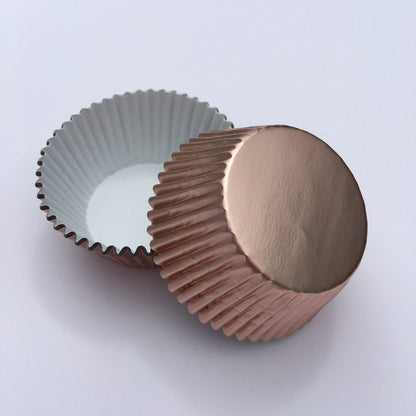 Rose Gold Foil Baking Cups - 50ish Cupcake Liners