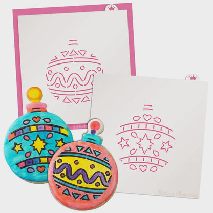 Round Ornament Paint Your Own Stencil (2 Stencils)