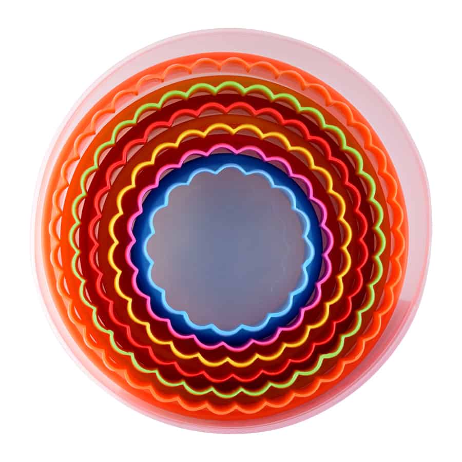 6 Piece Double-Sided Round Cutter Set