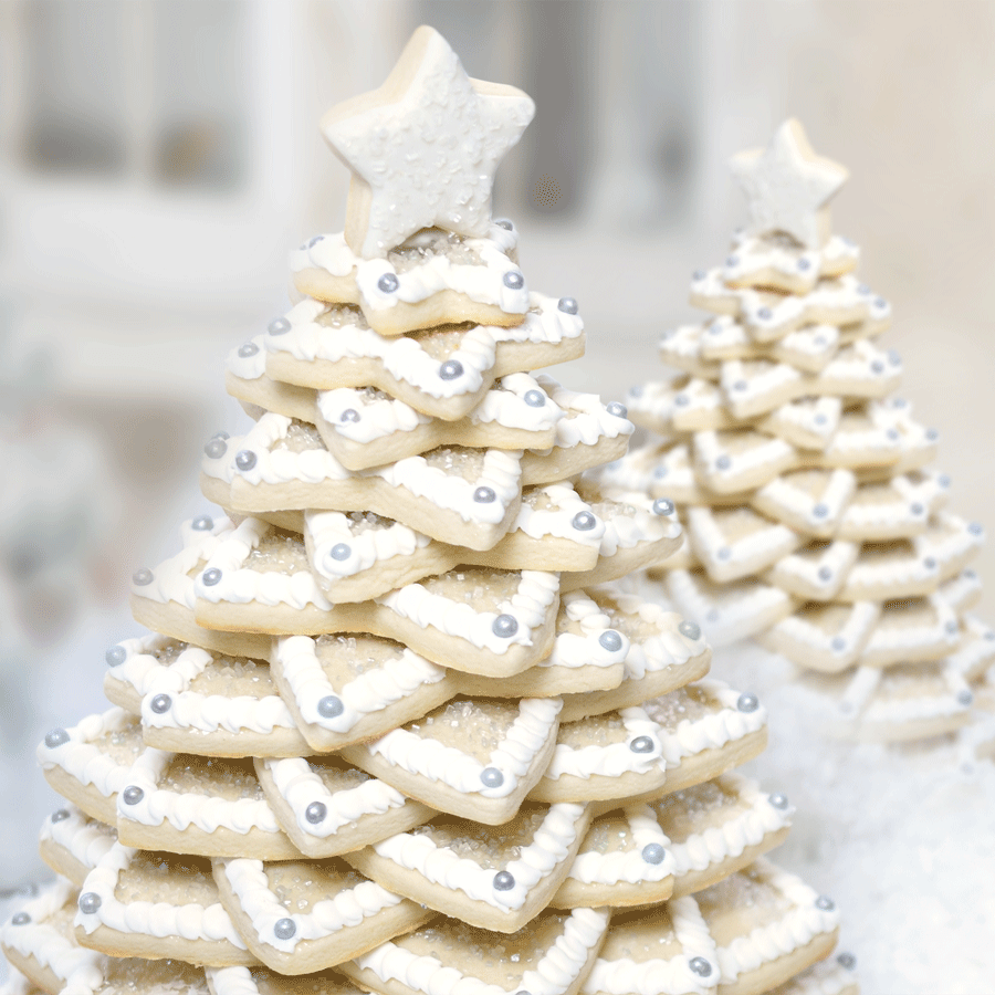 10 Piece Star Cookie Christmas Tree Set