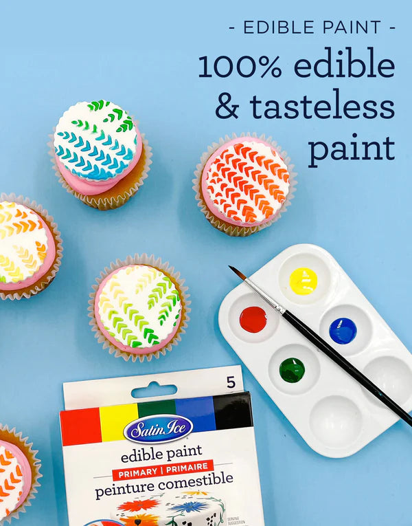 Primary Color Set, Satin Ice Edible Paint