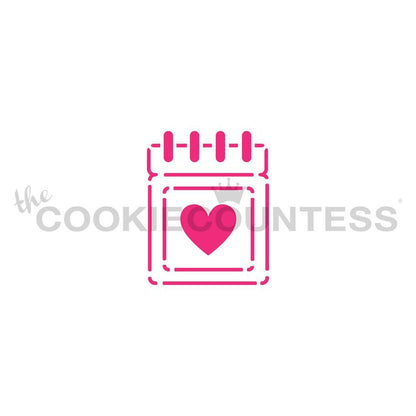 Save the Date Icon Stencil