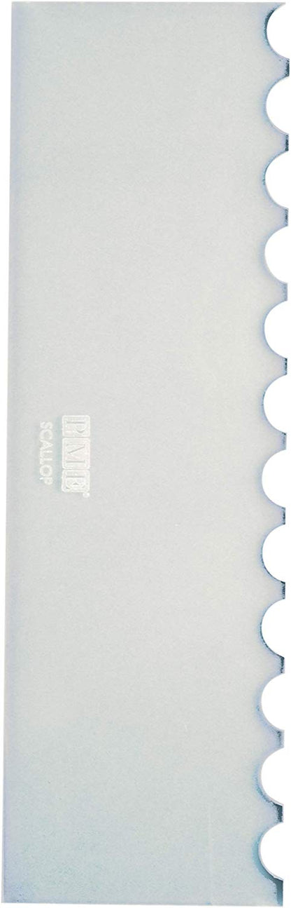 Tall Patterned Edge Side Scraper - Scallop
