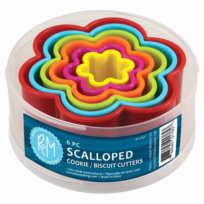 6 Piece Scalloped Cookie Cutter Set