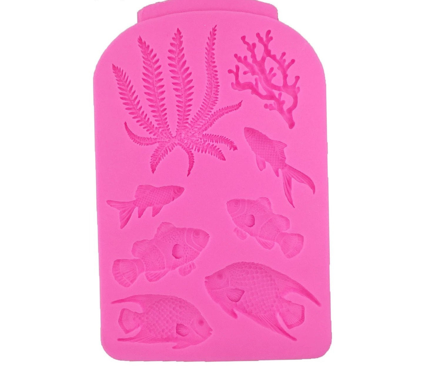 Sea Themed Silicone Mold with 8 Cavities