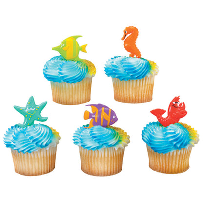 Sealife Friends Cupcake Picks - 12 Picks