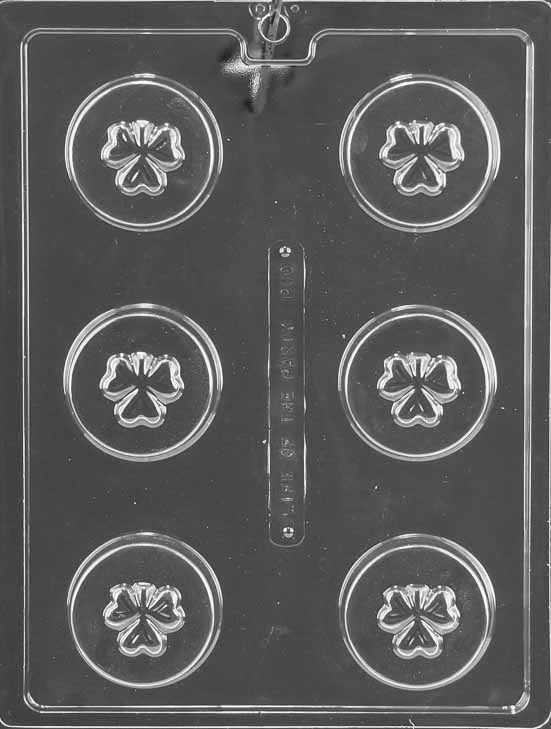 Shamrock Chocolate Covered Cookie Chocolate Mold