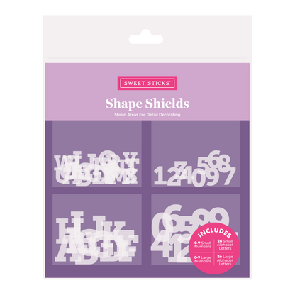 Sweet Sticks Shape Shields Letters and Numbers