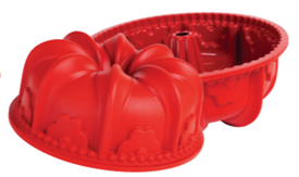 Floral Crown Silicone Bundt Pan, Fat Daddio's