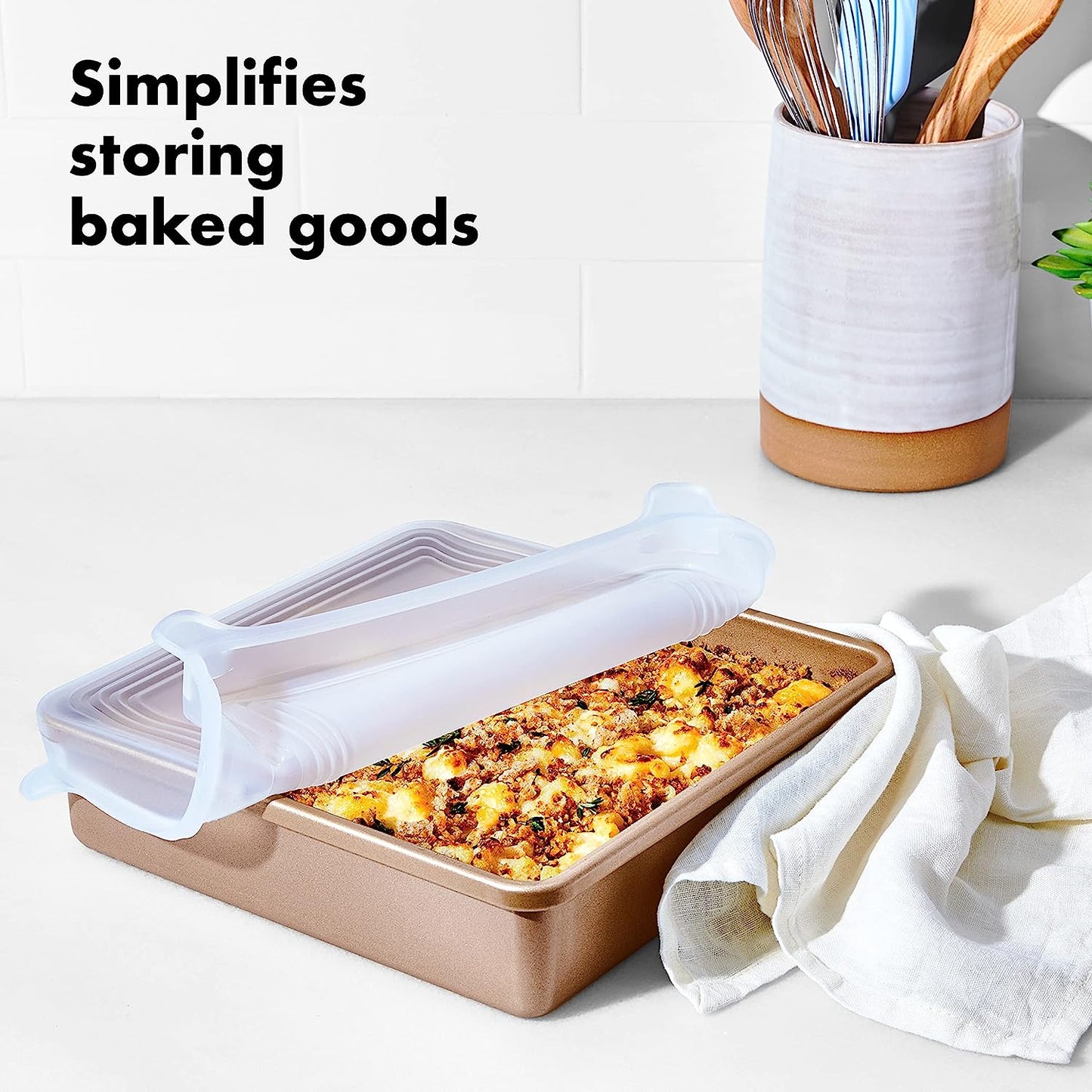 Good Grips, 9x9, Silicone Bakeware Lid