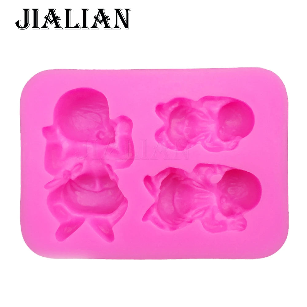 Baby Silicone Mold, 3 Cavities