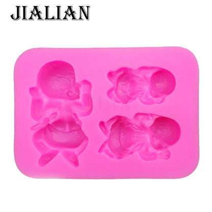 Baby Silicone Mold, 3 Cavities