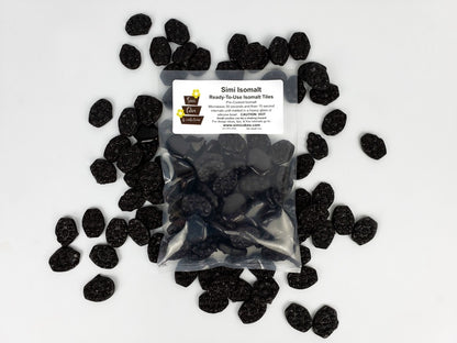 Simi, Black, Pre-Cooked Isomalt Tiles