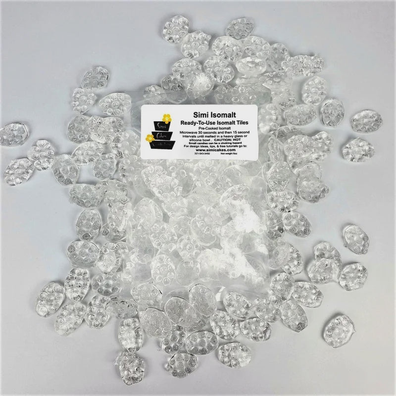 Simi, Clear, Pre-Cooked Isomalt Tiles