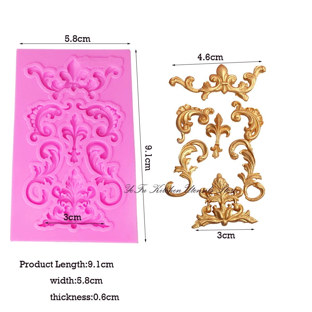 Small European Style Lace Silicone Mold