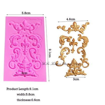Small European Style Lace Silicone Mold