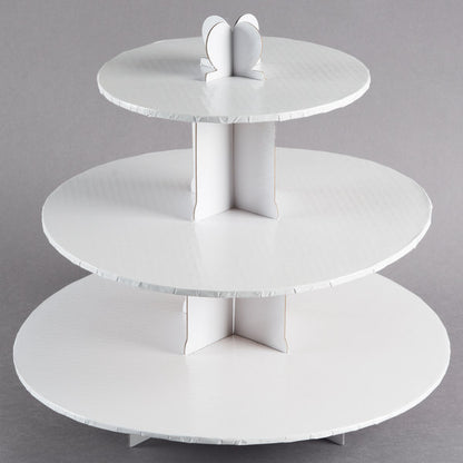 3 Tier, White Cupcake Stand