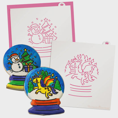 Snowglobe Paint Your Own Stencil (2 Stencils)