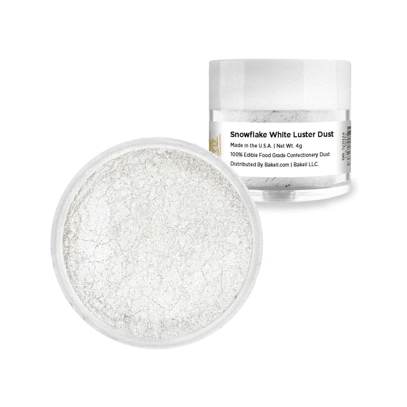 White Luster Bakell Snowflake White Luster Dust – Frans Cake and Candy