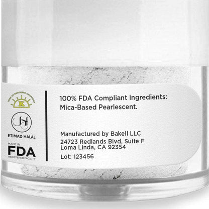 Bakell Snowflake White Luster Dust