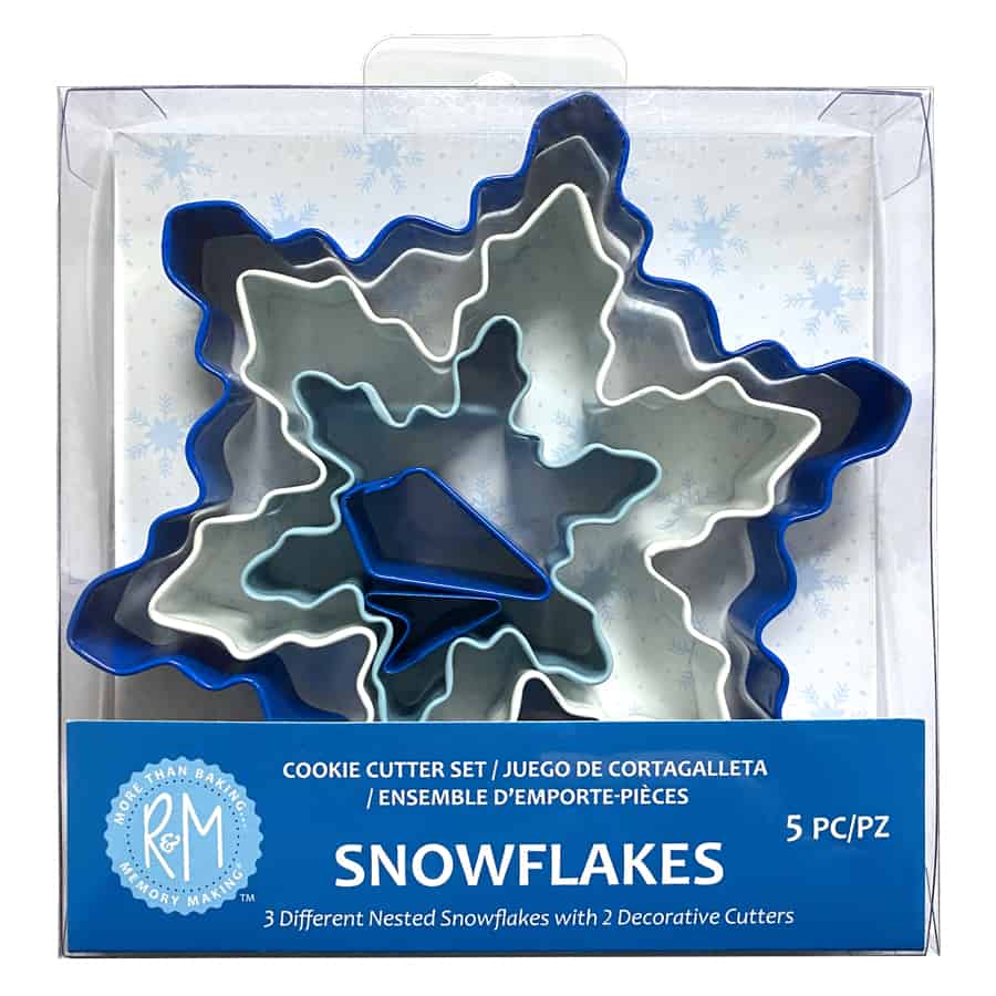 5 Piece Snowflake Cookie Cutter Set
