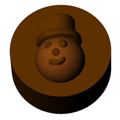 Snowman Head Chocolate Covered Cookie Mold