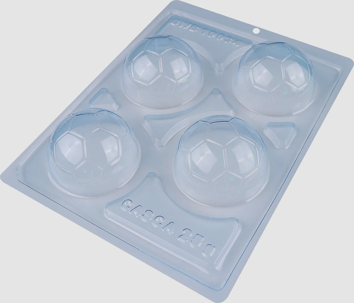 3 Piece, Soccer Ball, Plastic Chocolate Mold