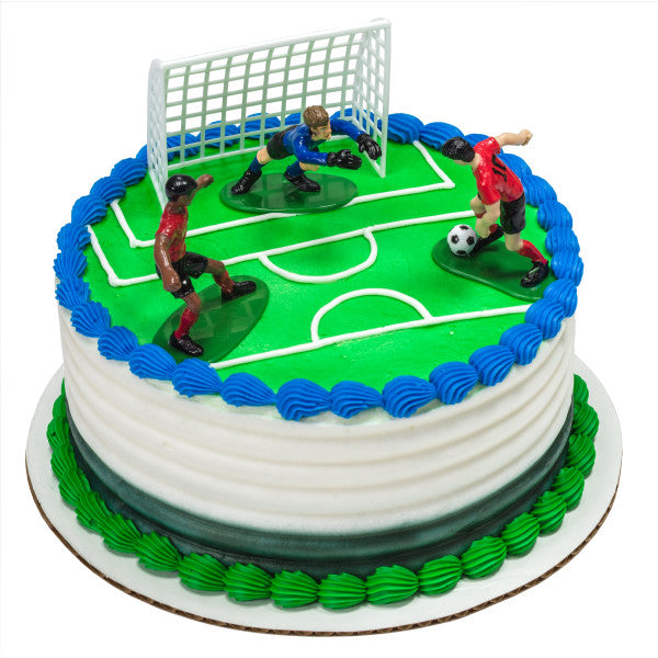 Soccer Kick Off Cake Topper Set
