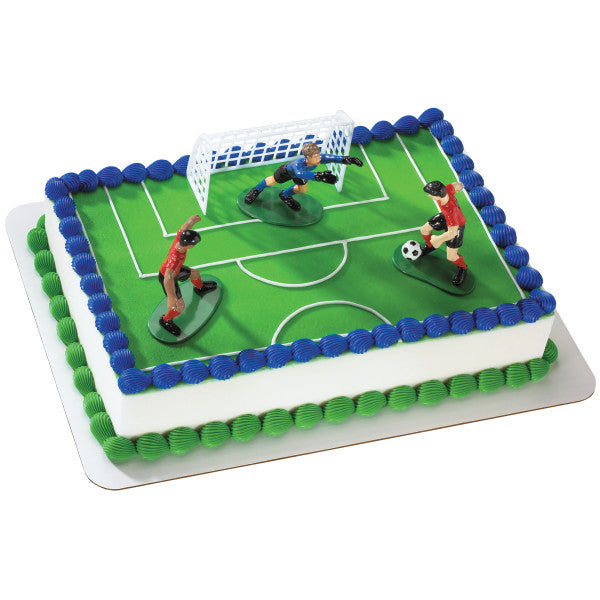 Soccer Kick Off Cake Topper Set