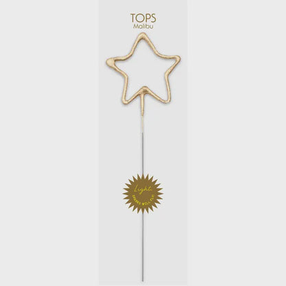 Gold Star Sparkler Candle