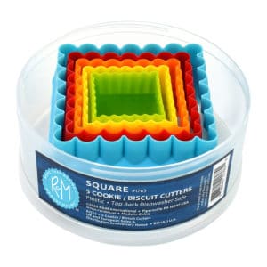 5 Piece Double-Sided Square Cutter Set
