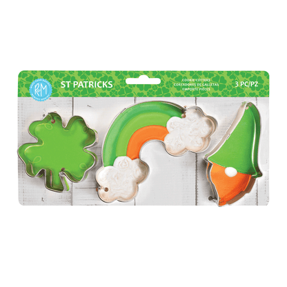 3-Piece, St. Patrick's Day Cookie Cutter Set