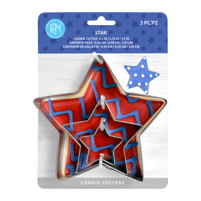 3 Piece Star Cookie Cutter Set