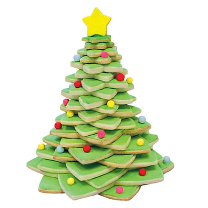 10 Piece Star Cookie Christmas Tree Set