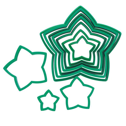 10 Piece Star Cookie Christmas Tree Set